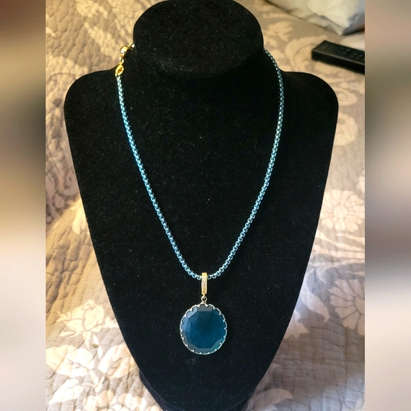 By Alexa Rae NWOT Ocean Blue Ollie Necklace - Picture 2 of 9